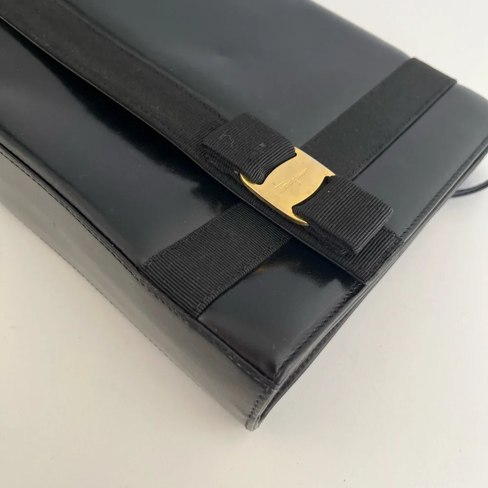 Auth VTG FERRAGAMO Leather Bag - Picture 6 of 10